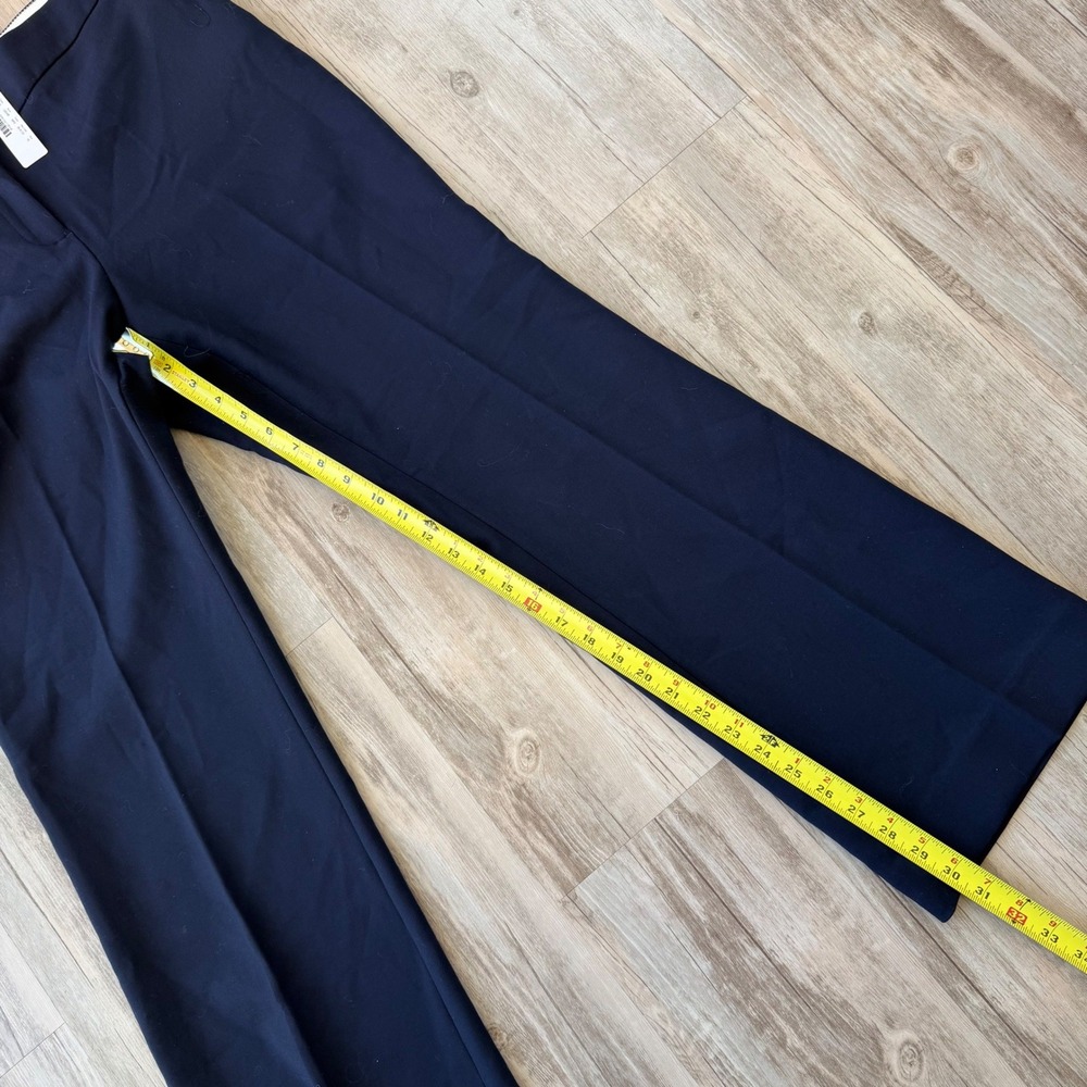 NWT J.Crew 365 Edie Wide Leg Trousers Navy Blue Women's Size 16 Office Career - Picture 7 of 10